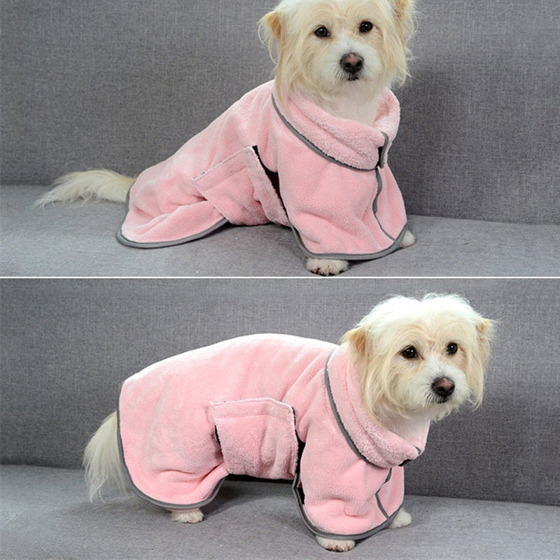 Quick-Drying Pet Absorbent Bathrobe