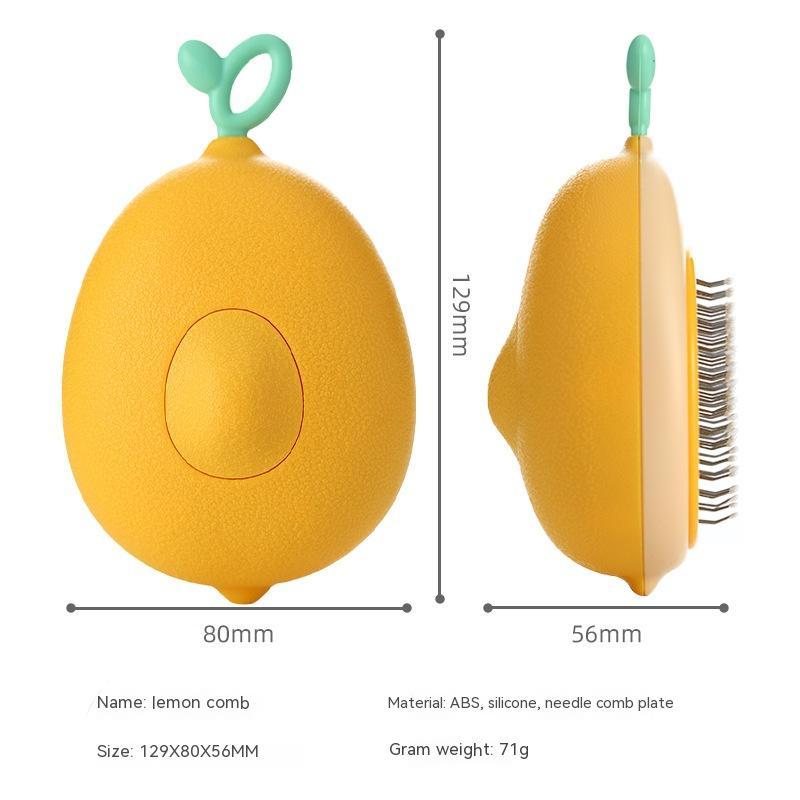 Avocado-Shaped Pet Hair Removal & Massage Brush