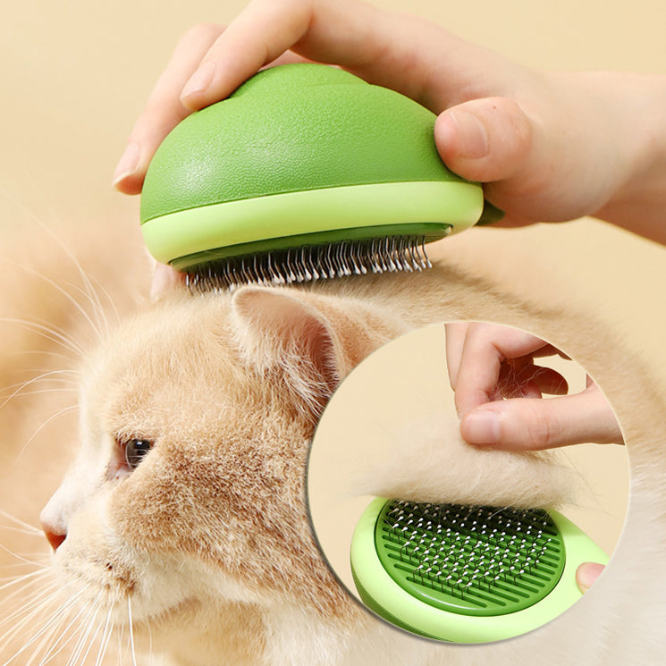 Avocado-Shaped Pet Hair Removal & Massage Brush