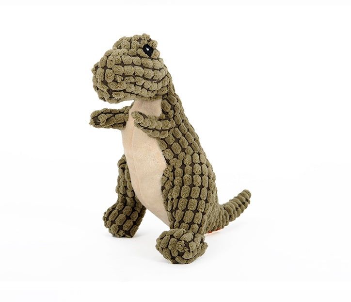 Dinosaur Plush Squeaky Dog Toy
