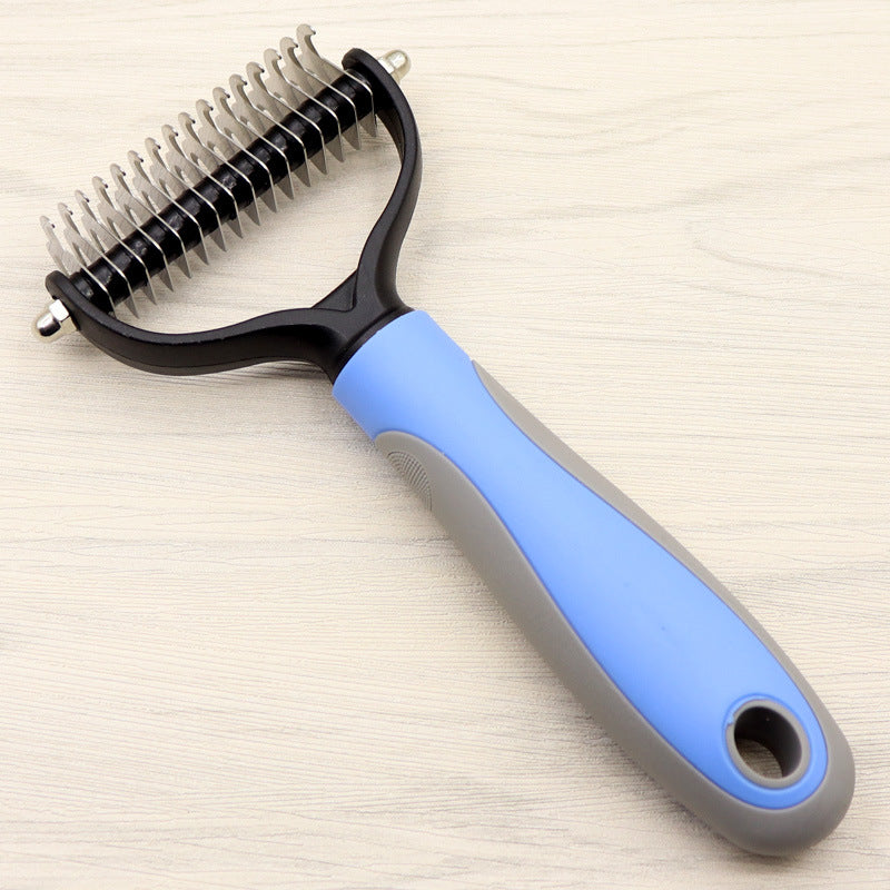Double-Sided Knot-Removing Pet Comb