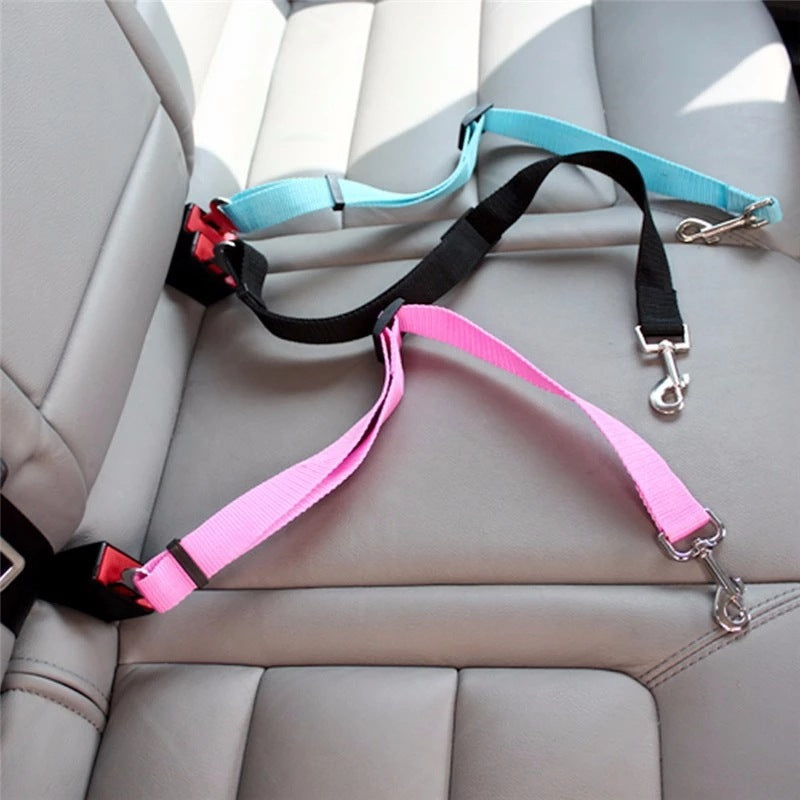 Adjustable Pet Car Seat Belt & Safety Leash