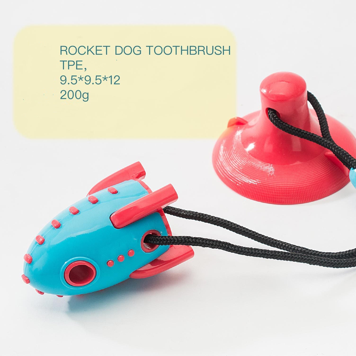 Rocket-Shaped Bite-Resistant Food Dispenser Toy
