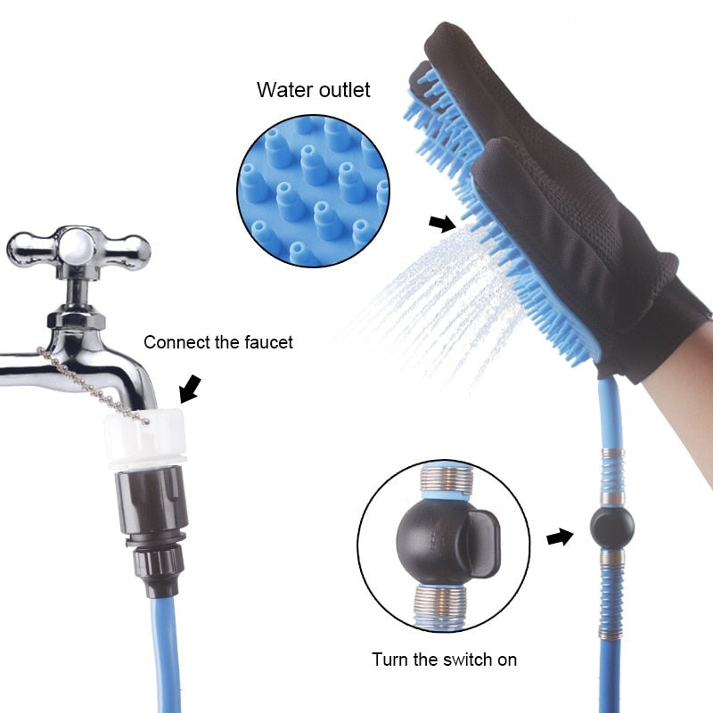 Handheld Pet Shower & Massage Bathing Tool