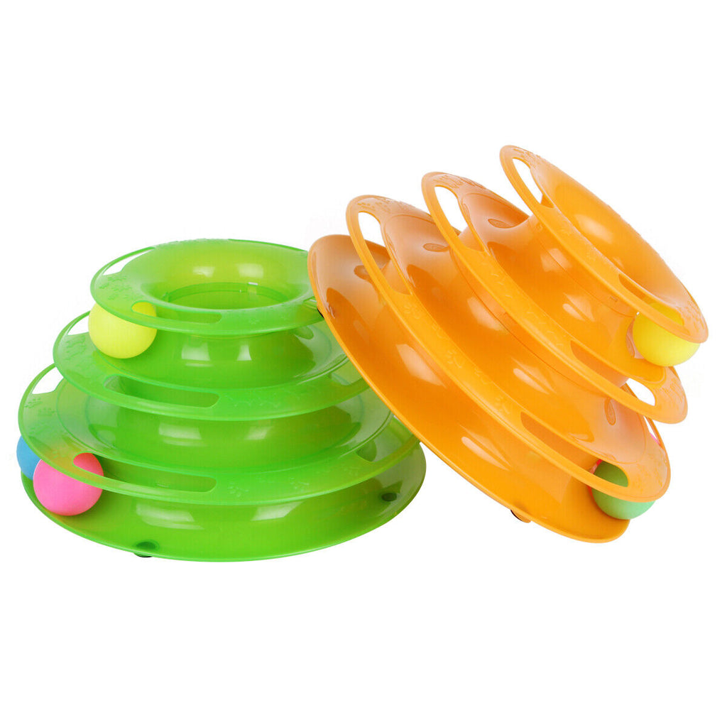Trilayer Cat Crazy Ball Disk Interactive Toy