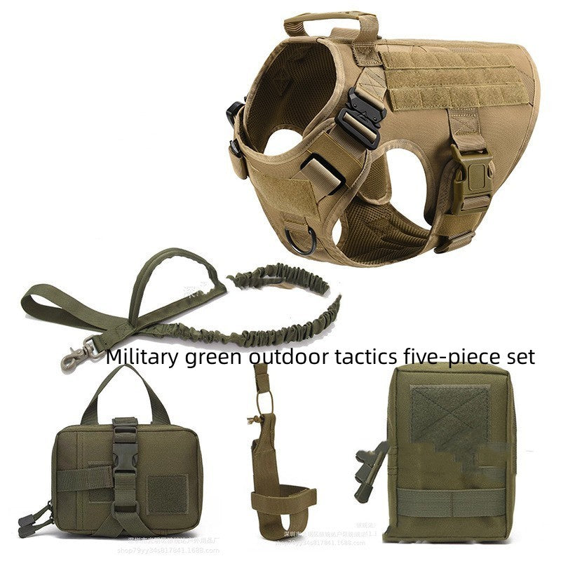 Tactical Dog Harness & Training Vest Set