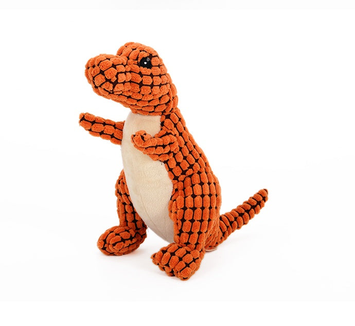 Dinosaur Plush Squeaky Dog Toy