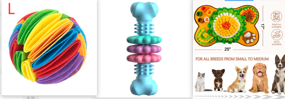 Durable TPR Bone-Shaped Dog Chew Toy