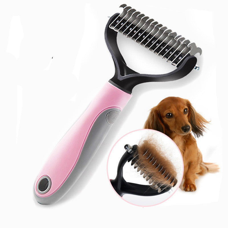 Double-Sided Knot-Removing Pet Comb