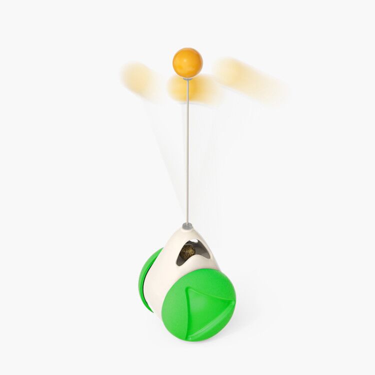 Rotating Windmill Cat Toy with Suction Base
