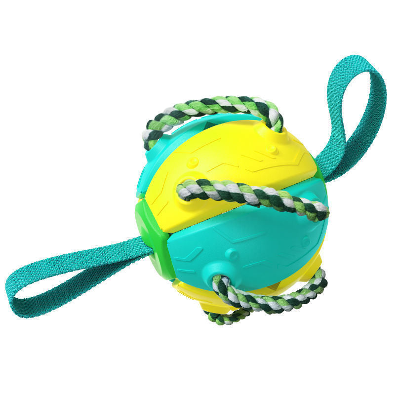 Interactive Dog Football & Frisbee Training Ball