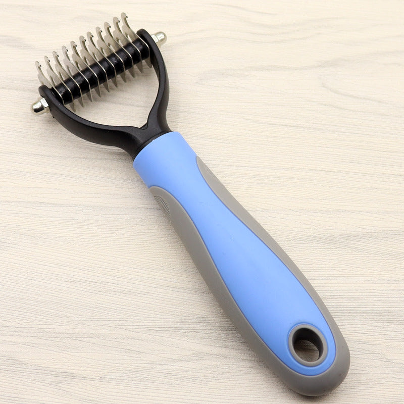 Double-Sided Knot-Removing Pet Comb