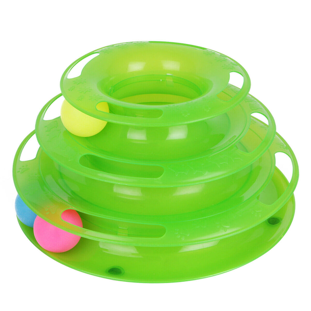 Trilayer Cat Crazy Ball Disk Interactive Toy