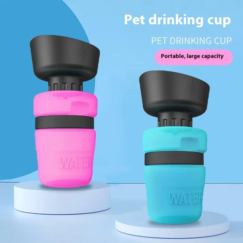 Foldable Outdoor Pet Water Bottle & Dispenser
