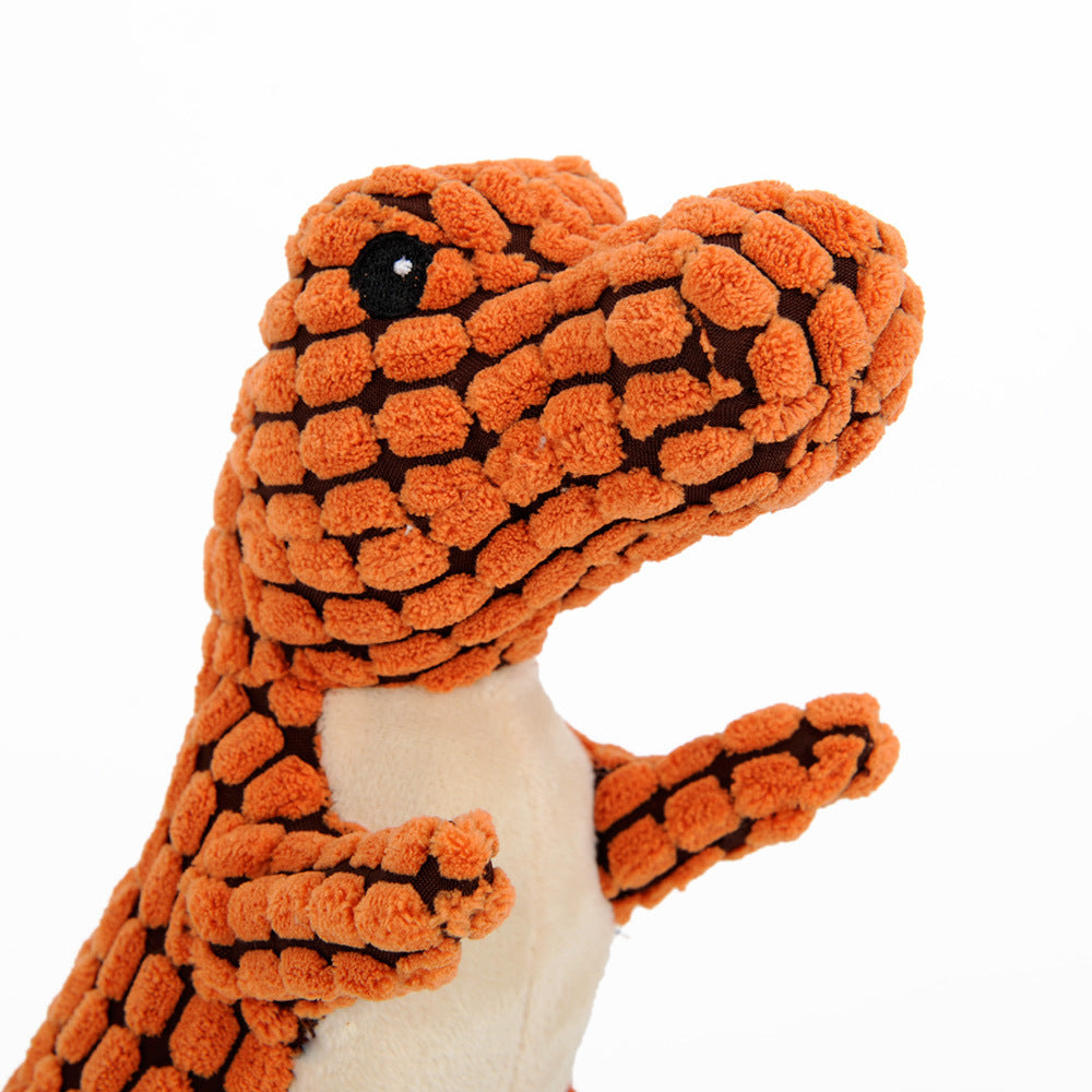 Dinosaur Plush Squeaky Dog Toy