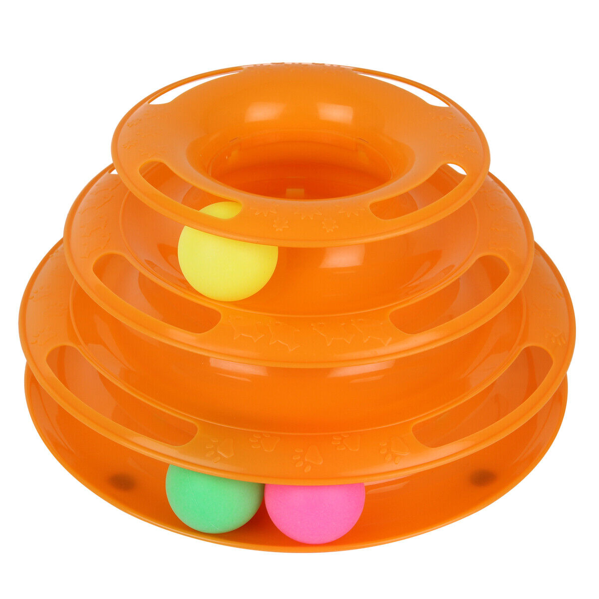 Trilayer Cat Crazy Ball Disk Interactive Toy