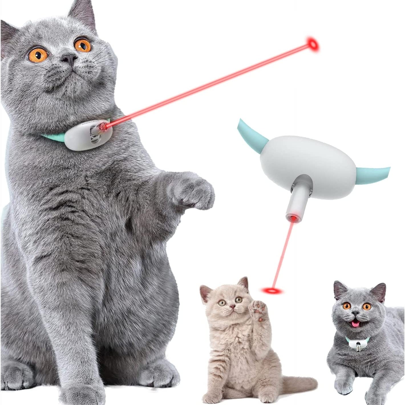 Automatic Smart Laser Cat Collar Toy