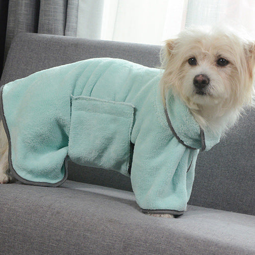 Quick-Drying Pet Absorbent Bathrobe