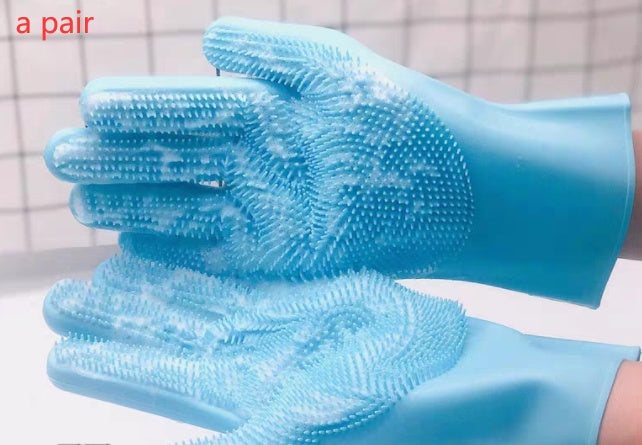 Silicone Pet Grooming & Bath Massage Glove