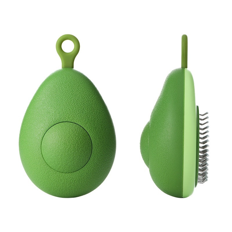 Avocado-Shaped Pet Hair Removal & Massage Brush