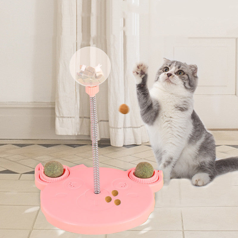 Self-Playing Tumbler Pet Feeder & Leaking Food Toy