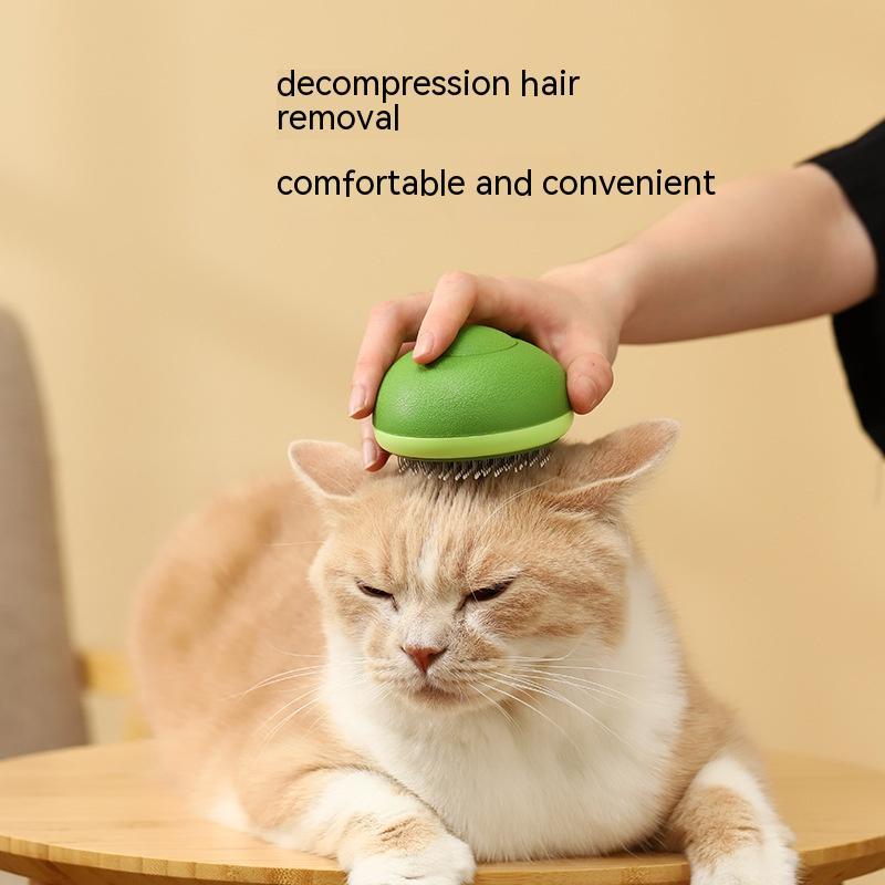 Avocado-Shaped Pet Hair Removal & Massage Brush